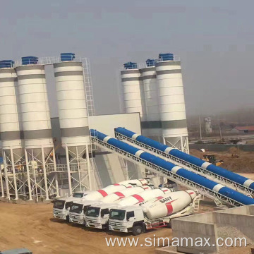 Export to Benin HZS90 Stationary Concrete Batching Plant